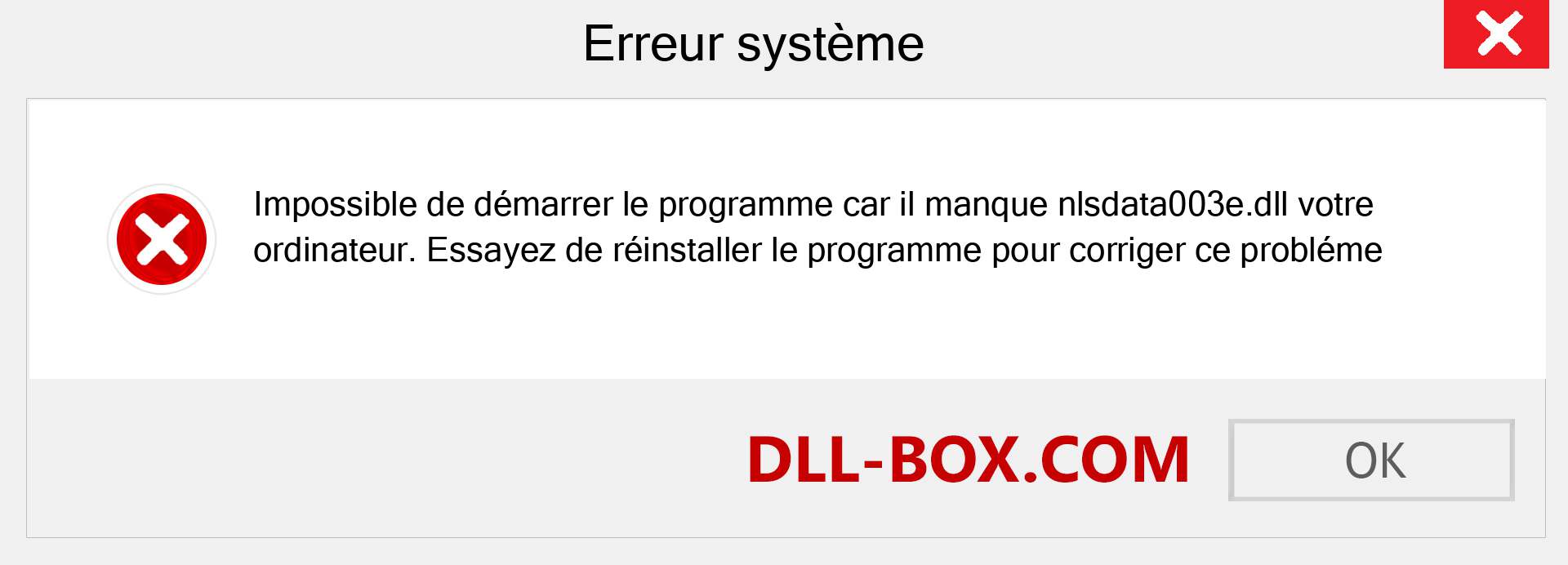 Le fichier nlsdata003e.dll est manquant ?. Télécharger pour Windows 7, 8, 10 - Correction de l'erreur manquante nlsdata003e dll sur Windows, photos, images