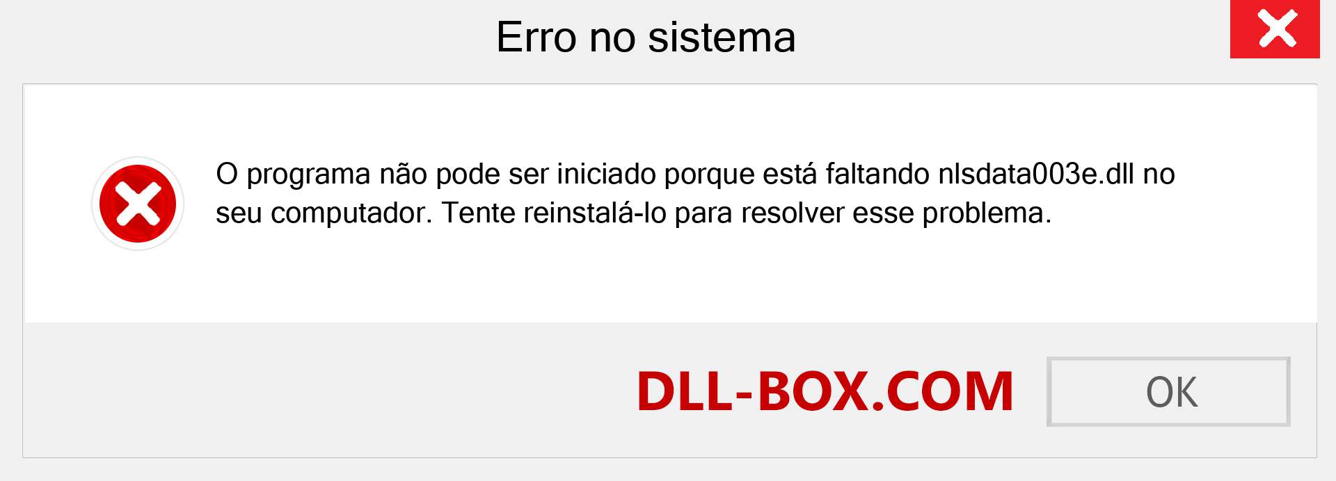 Arquivo nlsdata003e.dll ausente ?. Download para Windows 7, 8, 10 - Correção de erro ausente nlsdata003e dll no Windows, fotos, imagens